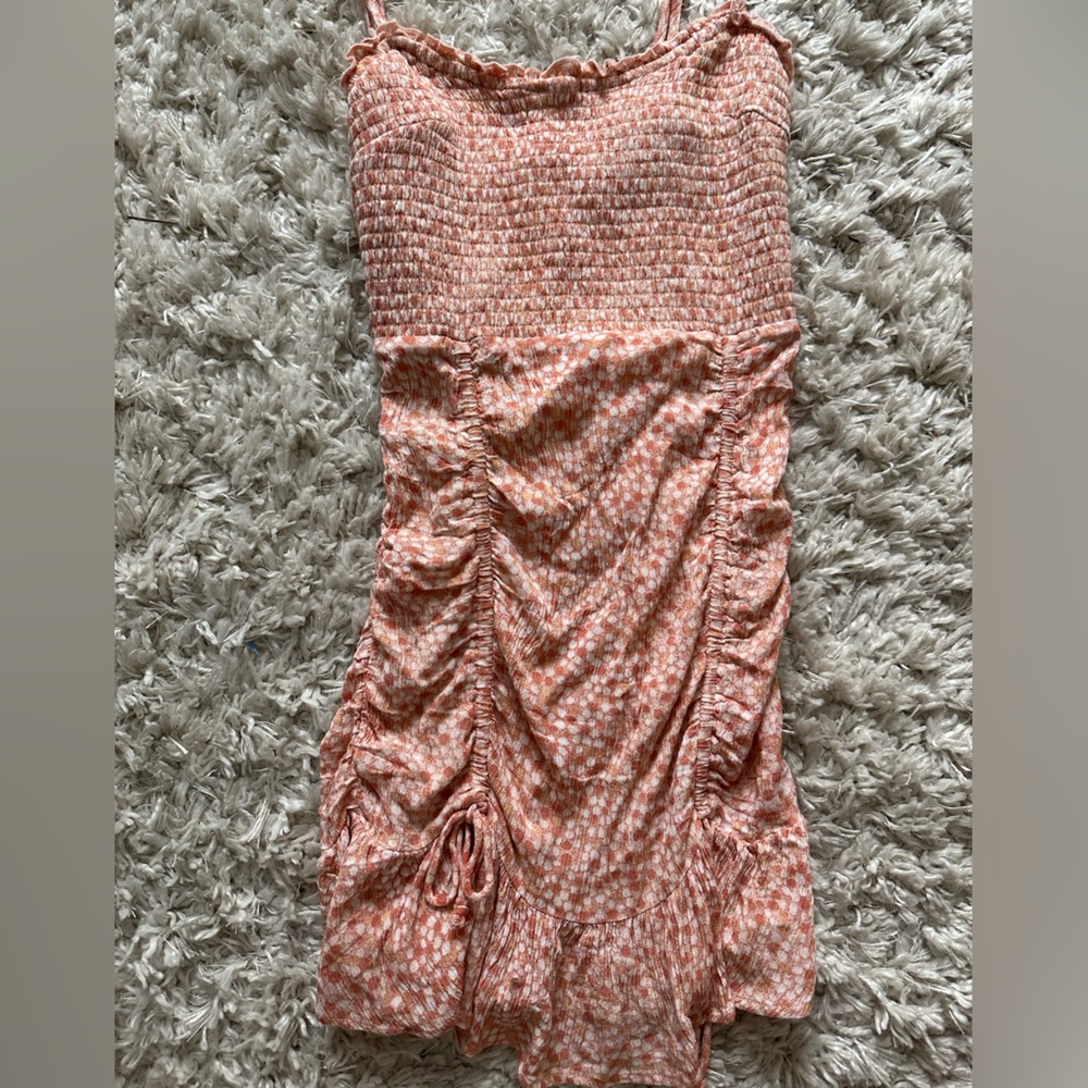 Isabelle’s cabinet dress, orange, floral, size s
